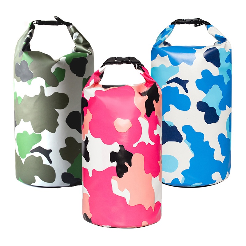 Amazon Hot Sale Heavy Duty Lightweight Large Capacity Camouflage PVC Waterproof Dry Bag with Adjustable Strap for Outdoor