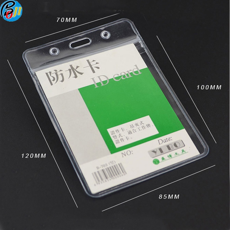 High Quality Plastic ID Card Holder Work Identity Name Badge Holder Exhibition Card Holder With Lanyard School Office Supplies