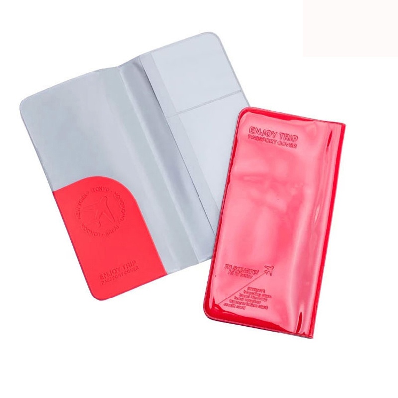 Large Capacity PVC ID Card Ticket Organizer Case Women Men Card Holder Passport Cover Travel Business Card Holder