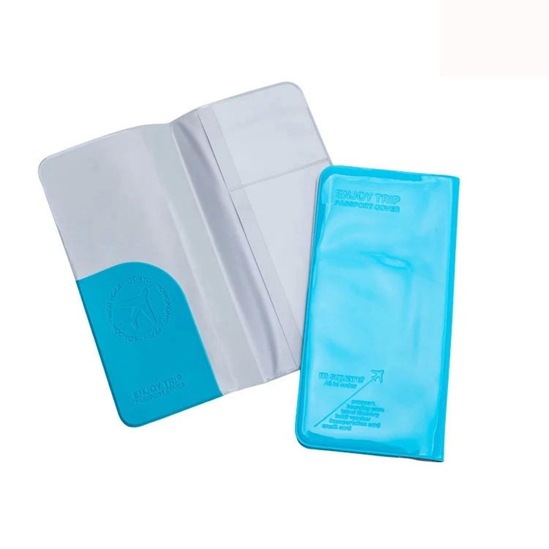 Large Capacity PVC ID Card Ticket Organizer Case Women Men Card Holder Passport Cover Travel Business Card Holder