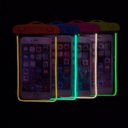 NEW Luminous waterproof mobile phone case bags for iPhone