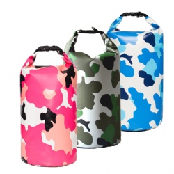 Amazon Hot Sale Heavy Duty Lightweight Large Capacity Camouflage PVC Waterproof Dry Bag with Adjustable Strap for Outdoor