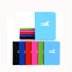 Cheap price personalized leather passport holder with card slots, soft passport cover for travel