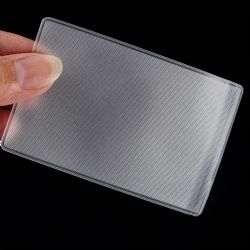 Cheap Price PVC Clear Card Id Cover Case Protect Credit Card Protector Waterproof Transparent Card Holder