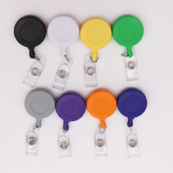 Economic Plastic Retractable Badge Reel ID Card Name Badge Holder Conference Card Key Reel Roller Clip