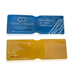 Promotional Custom Print Oyster Card Wallets Cheap soft PVC folding card holder