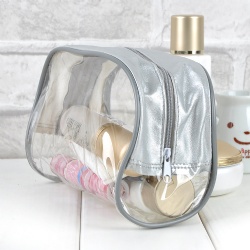 Simple lovely custom logo makeup bag cosmetic & toiletry bags cosmetic bag with zipper