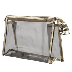 Large Waterproof Transparent Pvc Cosmetic Bag Women Make Up Case Travel Transparent Three-dimensional Plastic Bag